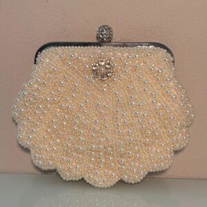 Vintage Pearl Shell Clutch – Bridal & Wedding Evening Bag